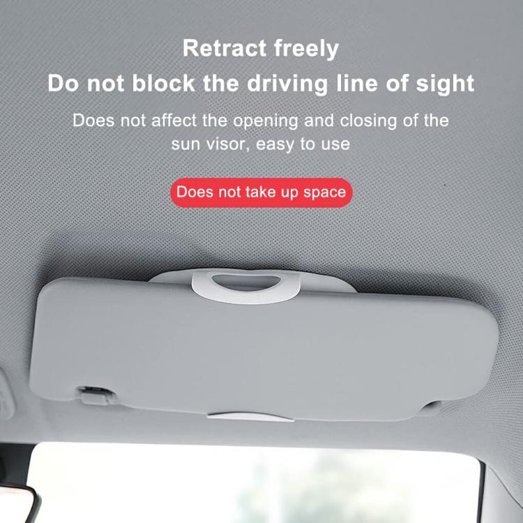 Car Passenger Sun Visor LED Light Makeup Mirror(White) - Interior Mirrors by buy2fix | Online Shopping UK | buy2fix
