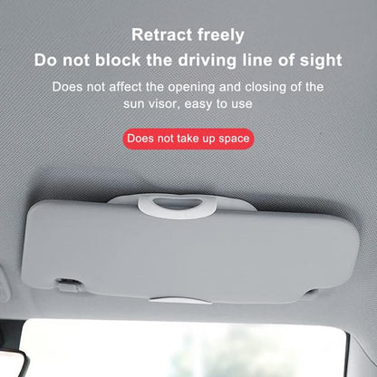 Car Passenger Sun Visor LED Light Makeup Mirror(White) - Interior Mirrors by buy2fix | Online Shopping UK | buy2fix