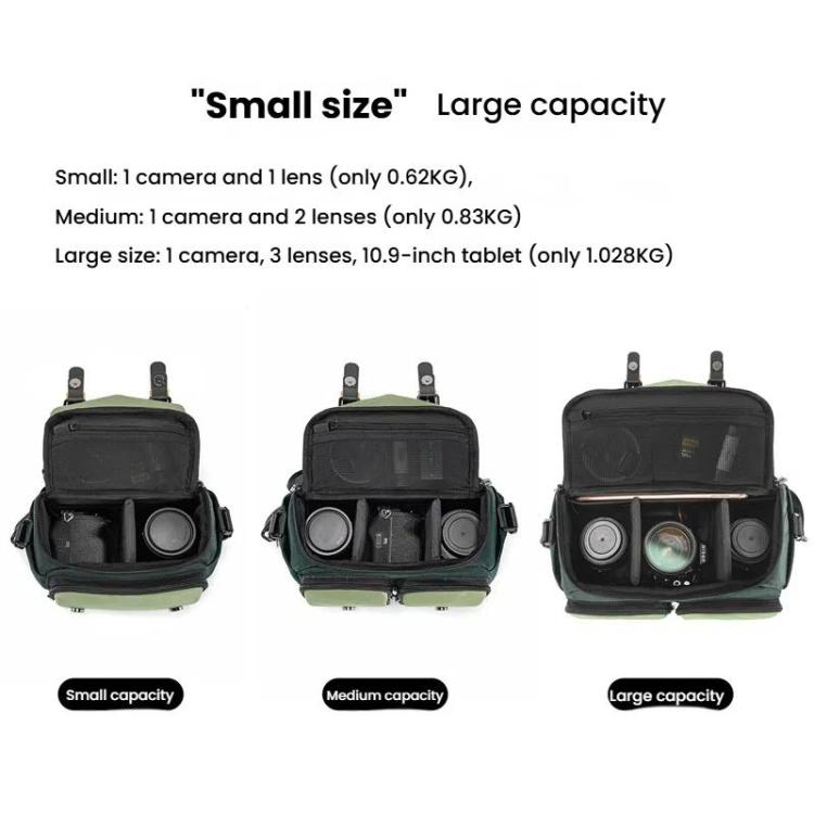 Cwatcun D99 Medium Shoulder Camera Bag Multi-functional Casual Color Clash Lightweight Storage Bag - Strap Satchel by Cwatcun | Online Shopping UK | buy2fix