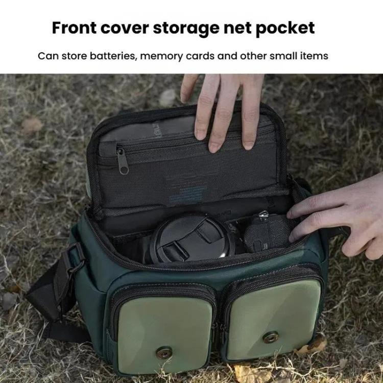 Cwatcun D99 Medium Shoulder Camera Bag Multi-functional Casual Color Clash Lightweight Storage Bag - Strap Satchel by Cwatcun | Online Shopping UK | buy2fix
