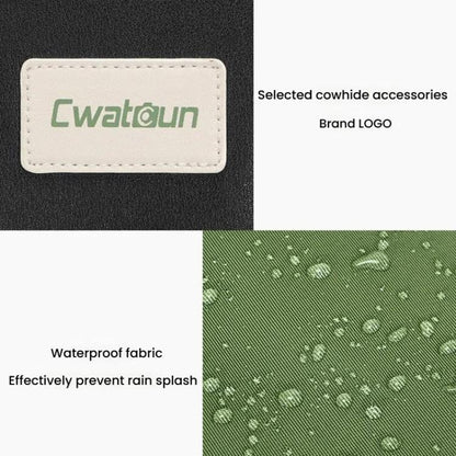 Cwatcun D99 Large Shoulder Camera Bag Multi-functional Casual Color Clash Lightweight Storage Bag - Strap Satchel by Cwatcun | Online Shopping UK | buy2fix