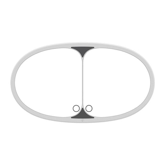 Car Sun Visor LED Touch Light Magnifying Makeup Mirror(White) - Interior Mirrors by buy2fix | Online Shopping UK | buy2fix