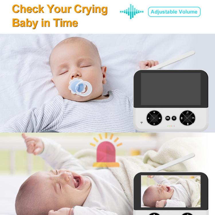 4.3 Inch IPS HD Display 720P Baby Monitor EU Plug - Baby Monitor by buy2fix | Online Shopping UK | buy2fix