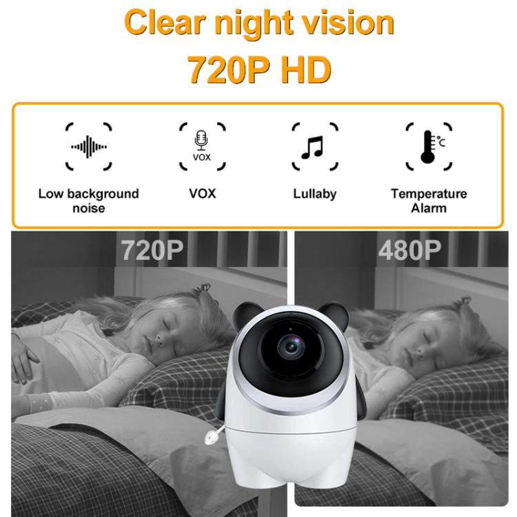 4.3 Inch IPS HD Display 720P Baby Monitor AU Plug - Baby Monitor by buy2fix | Online Shopping UK | buy2fix