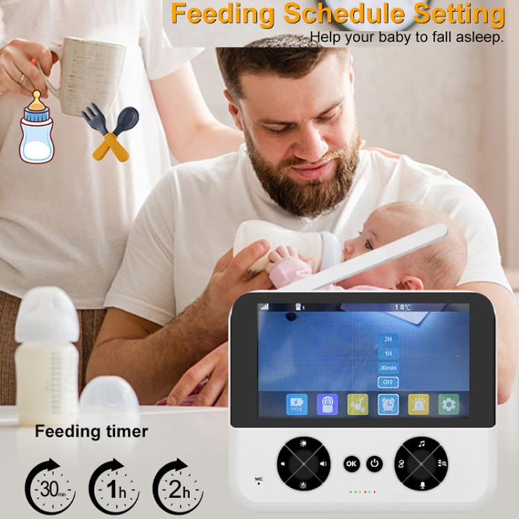 4.3 Inch IPS HD Display 720P Baby Monitor UK Plug - Baby Monitor by buy2fix | Online Shopping UK | buy2fix