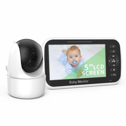 5 inch LCD Screen Auto Night Vision Baby Monitor US Plug - Baby Monitor by buy2fix | Online Shopping UK | buy2fix