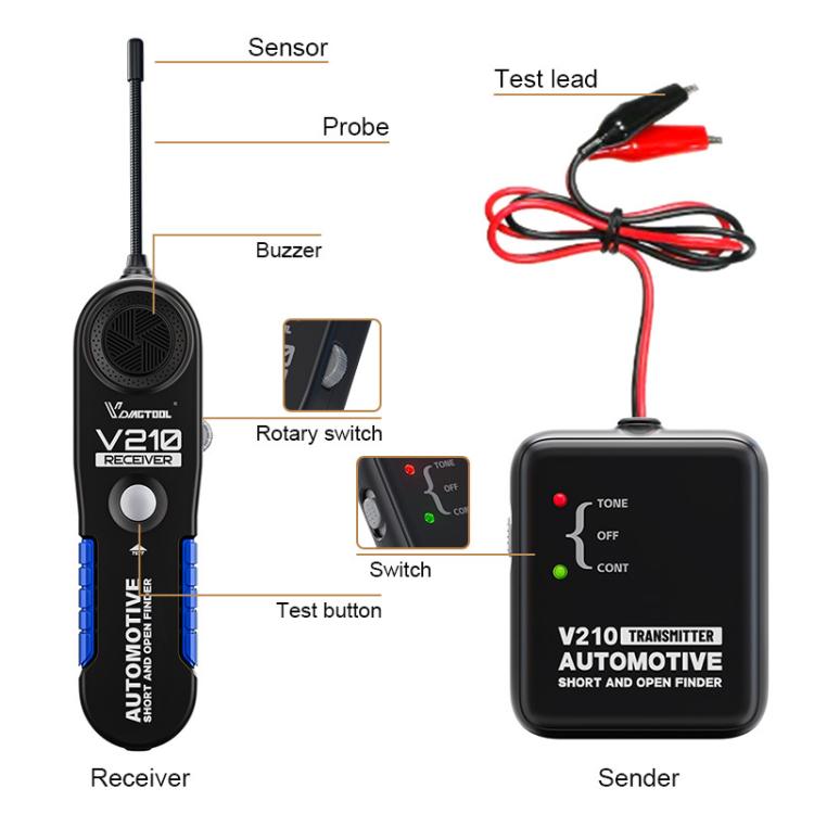 VDIAGTOOL 6-42V Automotive Circuit Tester(V210) - Electronic Test by VDIAGTOOL | Online Shopping UK | buy2fix