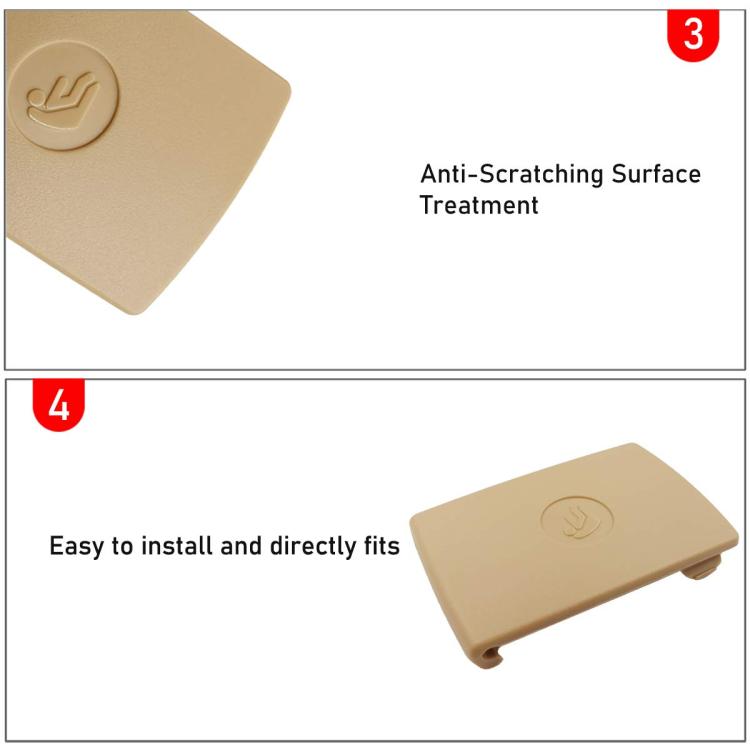 52207319686 For BMW F30 F31 3-Series Rear Child Seat Safety Anchor Cover(Beige) - Others by buy2fix | Online Shopping UK | buy2fix