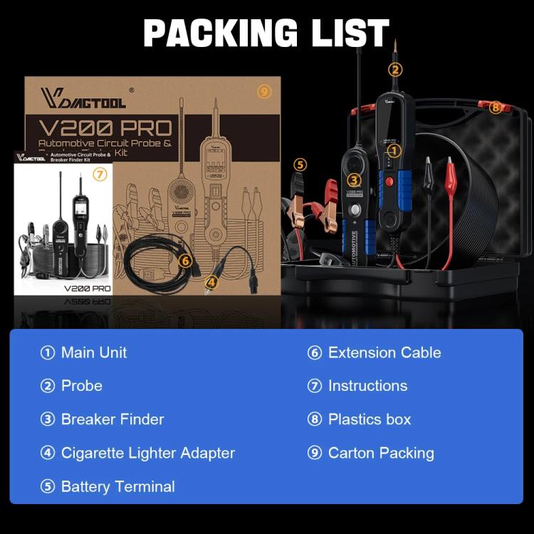 VDIAGTOOL Automobile Circuit Fault Detector Repair Tool - Electronic Test by VDIAGTOOL | Online Shopping UK | buy2fix