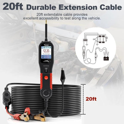 VDIAGTOOL 6-42V Automotive Circuit Tester(V200 Red) - Electronic Test by VDIAGTOOL | Online Shopping UK | buy2fix