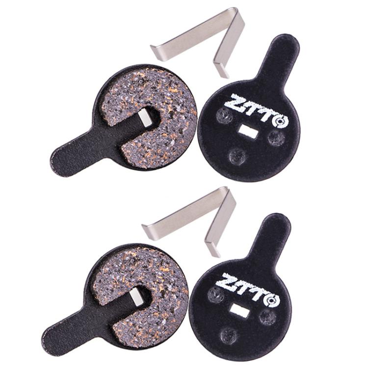 2pairs ZTTO Bicycle Disc Braking Pads Mountain Bike Semi-Metallic Resin Brake Pads, Model: MS-07C With Hole - Bicycle Brake Parts by ZTTO | Online Shopping UK | buy2fix