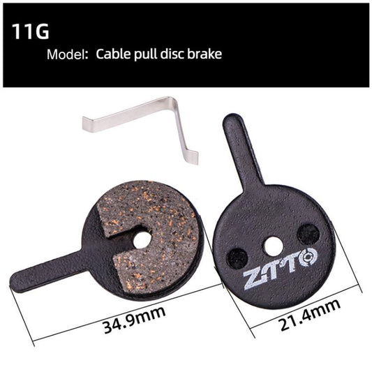 2pairs ZTTO Bicycle Disc Braking Pads Mountain Bike Semi-Metallic Resin Brake Pads, Model: MS-11G - Bicycle Brake Parts by ZTTO | Online Shopping UK | buy2fix