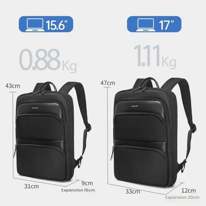 Tigernu T-B9121  17 Inch Men Expandable Waterproof Lightweight Laptop Backpack With Floating Zipper - Backpack by Tigernu | Online Shopping UK | buy2fix