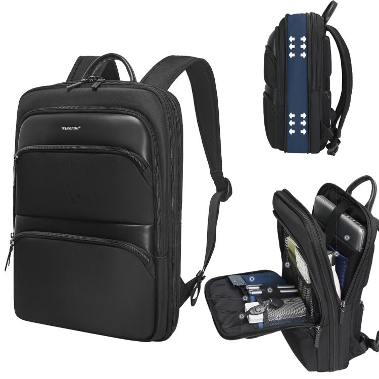 Tigernu T-B9121  17 Inch Men Expandable Waterproof Lightweight Laptop Backpack With Floating Zipper - Backpack by Tigernu | Online Shopping UK | buy2fix