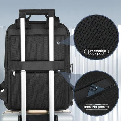 Tigernu T-B9121  15.6 Inch Men Expandable Waterproof Lightweight Laptop Backpack With Floating Zipper - Backpack by Tigernu | Online Shopping UK | buy2fix