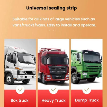 5m Truck Door Seam Large D Triangle Reinforced Waterproof Rubber Seal Strip - sealing strips by buy2fix | Online Shopping UK | buy2fix