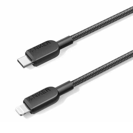 ANKER MFi Type-C To 8 Pin Fast Charging Braided Cable, Color: 0.9m Black - MFI Cable by ANKER | Online Shopping UK | buy2fix