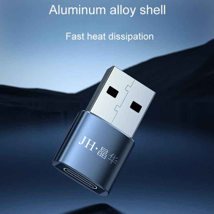 JINGHUA S505 Alloy Case Cell Phone To Computer USB2.0 Adapter(USB Male To Type-C) - USB Adapter by JINGHUA | Online Shopping UK | buy2fix
