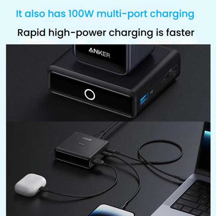 ANKER A1902 Prime Series Gallium Nitride Charge Magnetic Suction Base 100W USB Charger, US Plug - USB Charger by ANKER | Online Shopping UK | buy2fix