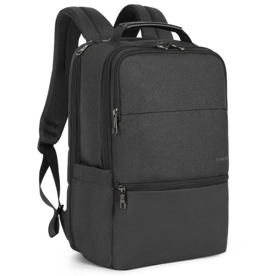 Tigernu  15.6-inch Standard Men Anti-Theft Laptop Backpack with USB Charging Port, Headphone Hole & Comfort Shoulder Straps for Travel, Work Commute(Black)