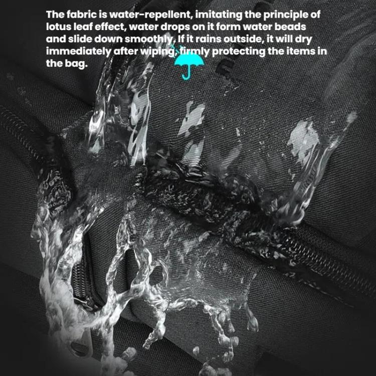 Tigernu  15.6-inch Standard Men Anti-Theft Laptop Backpack with USB Charging Port, Headphone Hole & Comfort Shoulder Straps for Travel, Work Commute(Black) - Backpack by Tigernu | Online Shopping UK | buy2fix