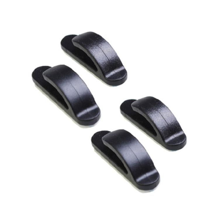 4pcs / Set Multifunctional Simple Hidden Car Seat Sticky Hooks(Black) - Auto Fastener & Clips by buy2fix | Online Shopping UK | buy2fix