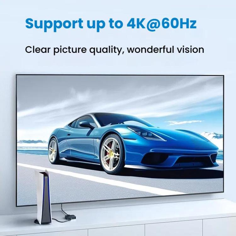 ANKER A83H1 4K 2 Into 1 Out Docking Station HDMI Converter(Black) - Converter by ANKER | Online Shopping UK | buy2fix