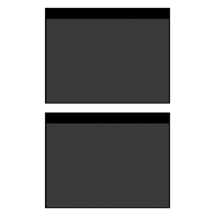 1pair Suction Cup Car Side Window Sunshade Mesh Summer Sunshade Curtains(Black) - Window Foils & Solar Protection by buy2fix | Online Shopping UK | buy2fix