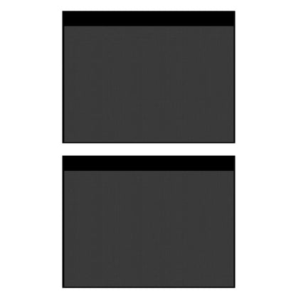 1pair Suction Cup Car Side Window Sunshade Mesh Summer Sunshade Curtains(Black) - Window Foils & Solar Protection by buy2fix | Online Shopping UK | buy2fix