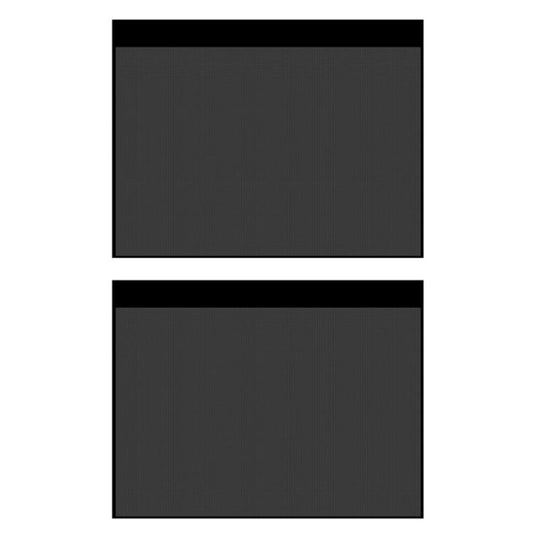 1pair Suction Cup Car Side Window Sunshade Mesh Summer Sunshade Curtains(Black) - Window Foils & Solar Protection by buy2fix | Online Shopping UK | buy2fix