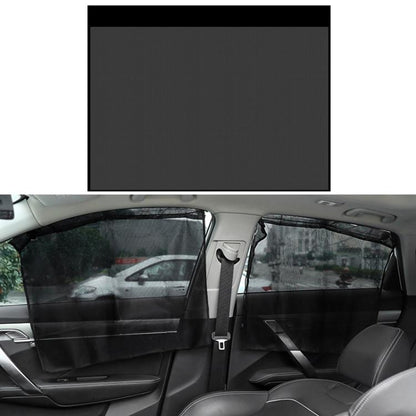 1pair Suction Cup Car Side Window Sunshade Mesh Summer Sunshade Curtains(Black) - Window Foils & Solar Protection by buy2fix | Online Shopping UK | buy2fix