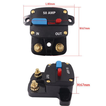 250A Car Audio Recovery Fuse Switch Current Short Circuit Overload Protection Circuit Breaker - Fuse by buy2fix | Online Shopping UK | buy2fix