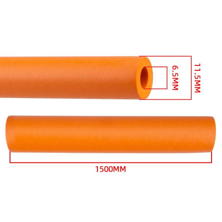 2pcs ZTTO 1.5m Bicycle Brake Shifter Cable Anti-Rattle Soundproof Foam Tube(Orange) - Bicycle Brake Parts by ZTTO | Online Shopping UK | buy2fix