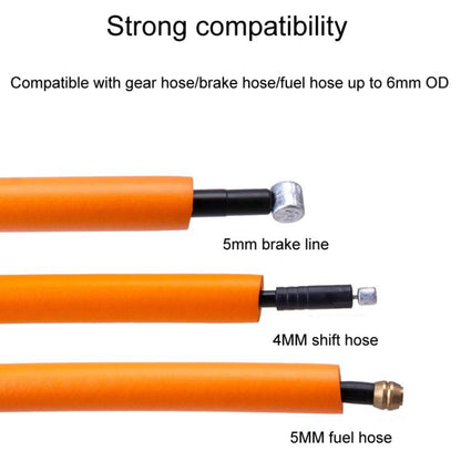 2pcs ZTTO 1.5m Bicycle Brake Shifter Cable Anti-Rattle Soundproof Foam Tube(Orange) - Bicycle Brake Parts by ZTTO | Online Shopping UK | buy2fix