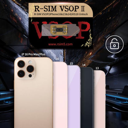 R-SIM VSOP 2 SIM Unlock Chip with SED/MEP Mode for iPhone 13-16 Dual SIM Models - Unlock SIM Card by buy2fix | Online Shopping UK | buy2fix