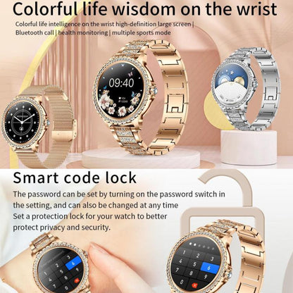 Bluetooth Calling AI Voice Assistant Life Waterproof Sports Smartwatch, Color: Silver Mesh Strap+Silicone Strap - Smart Watches by buy2fix | Online Shopping UK | buy2fix