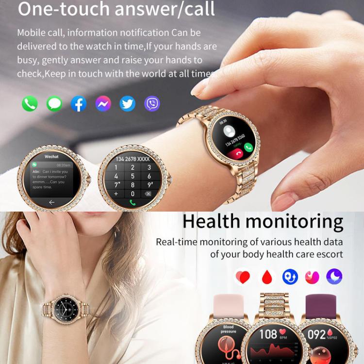 Bluetooth Calling AI Voice Assistant Life Waterproof Sports Smartwatch, Color: Black Mesh Strap+Silicone Strap - Smart Watches by buy2fix | Online Shopping UK | buy2fix