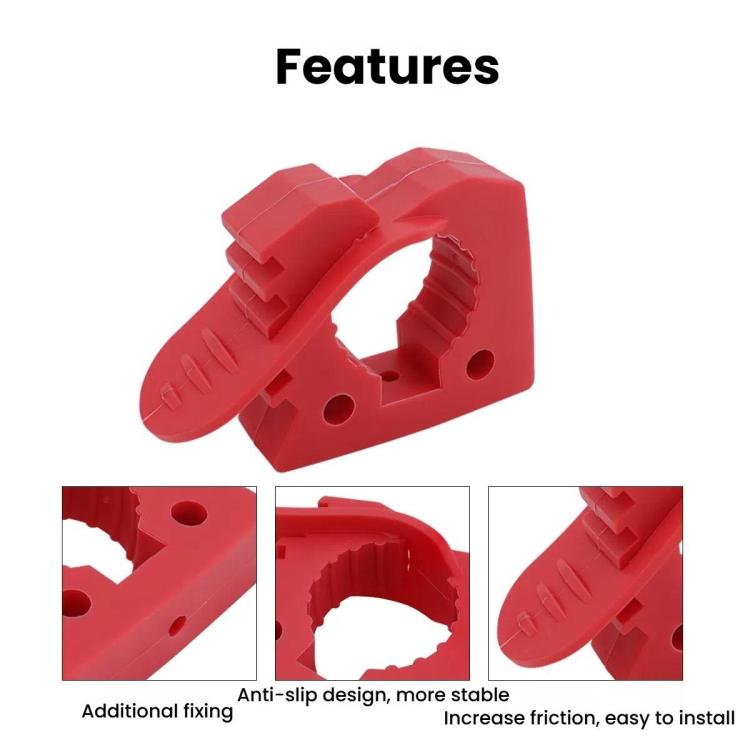 Car Quick-Fix Adjustable Rubber Clip Installation Clamp, Specification: 2 Red 2 Black - Marine Accessories & Parts by buy2fix | Online Shopping UK | buy2fix