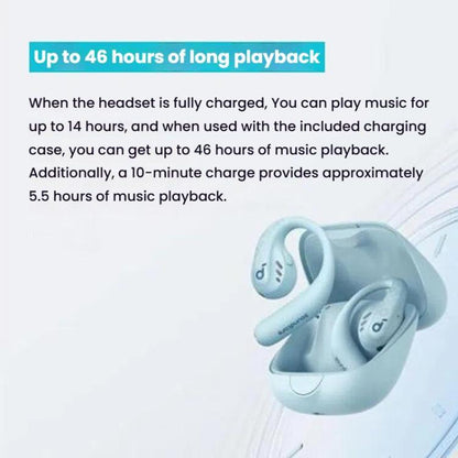 ANKER A3871 Soundcore AeroFit Pro Noise Reduction HD Sound Quality Bone Conduction Wireless Bluetooth Earphones(White) - Bluetooth Earphone by ANKER | Online Shopping UK | buy2fix