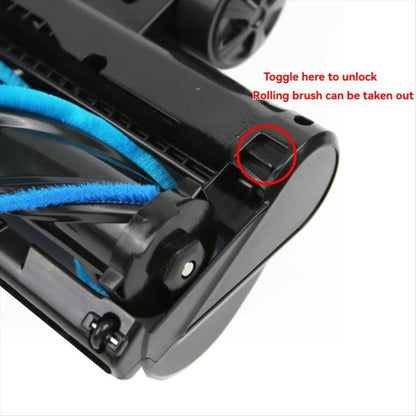 For INSE Vacuum Cleaner Head Brush Soft Roller Suction Head Accessories(Black) - Other Accessories by buy2fix | Online Shopping UK | buy2fix