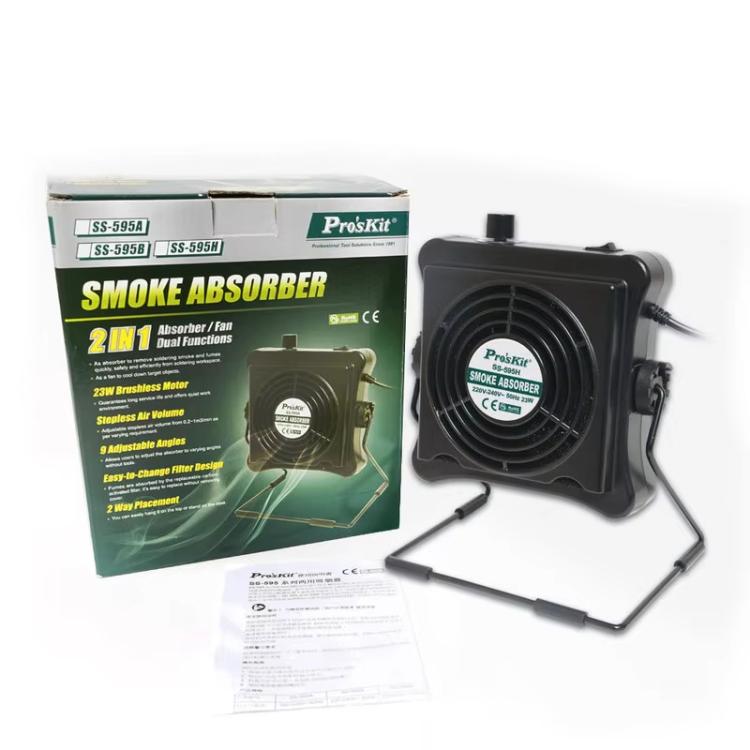 ProsKit SS-595H  Soldering Fume Extractor With Blowing/Suction, Adjustable Wall/Desk Mount - - Others by ProsKit | Online Shopping UK | buy2fix