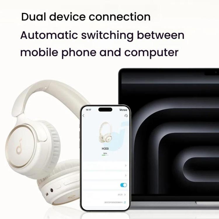 Soundcore H30i A3012 Headband Wireless Bluetooth Headset(Red) - Headset & Headphone by Soundcore | Online Shopping UK | buy2fix