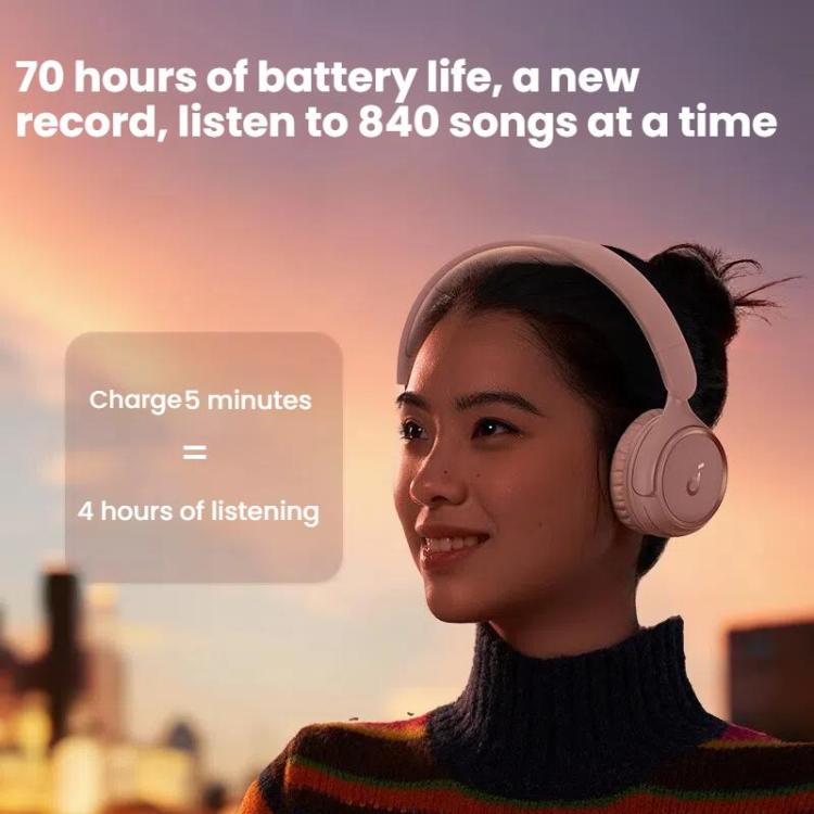 Soundcore H30i A3012 Headband Wireless Bluetooth Headset(Red) - Headset & Headphone by Soundcore | Online Shopping UK | buy2fix