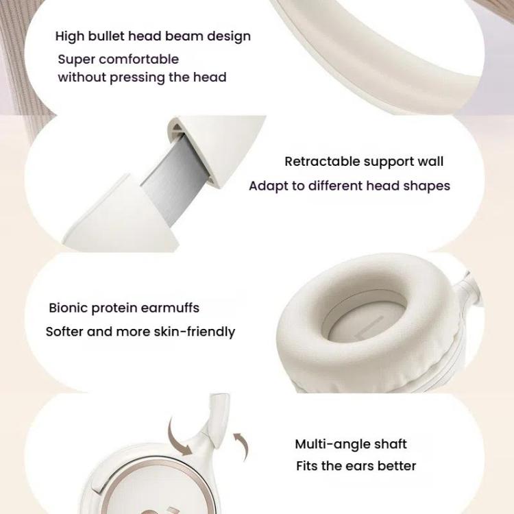 Soundcore H30i A3012 Headband Wireless Bluetooth Headset(White) - Headset & Headphone by Soundcore | Online Shopping UK | buy2fix