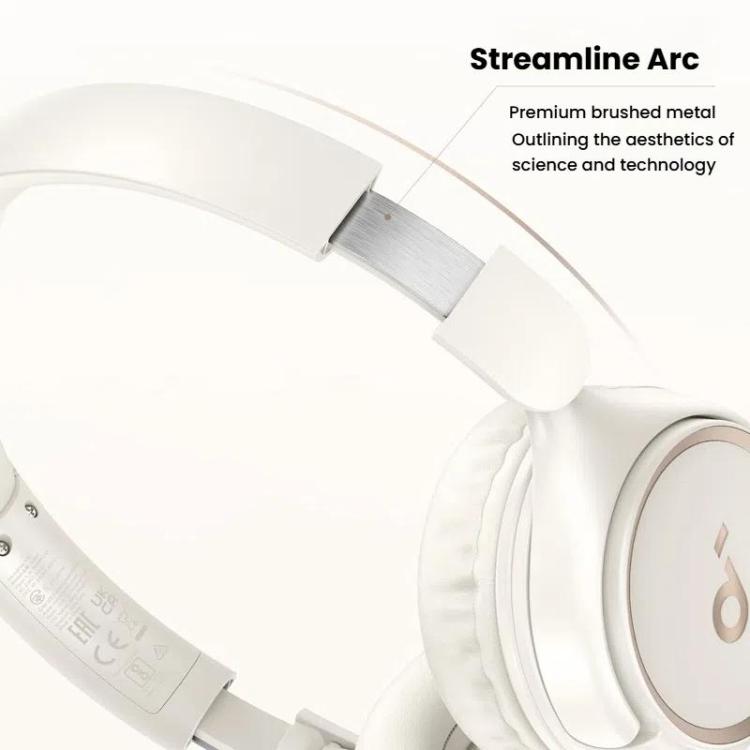 Soundcore H30i A3012 Headband Wireless Bluetooth Headset(White) - Headset & Headphone by Soundcore | Online Shopping UK | buy2fix