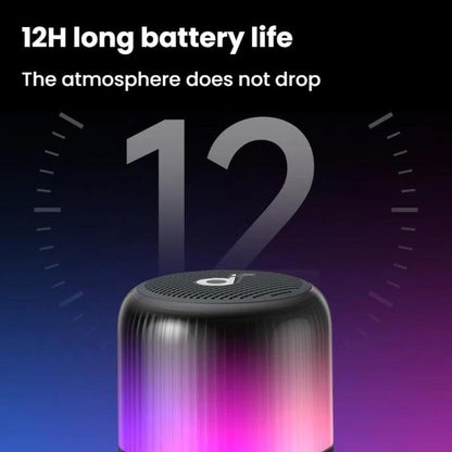 ANKER A3136 Soundcore Glow Mini Neon Subwoofer Wireless Bluetooth Small Speaker(Black) - Mini Speaker by ANKER | Online Shopping UK | buy2fix