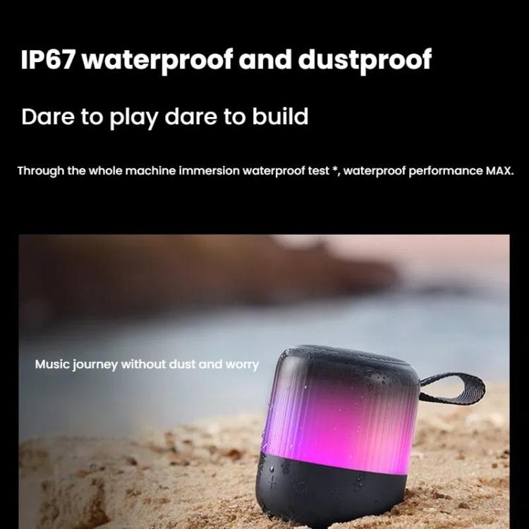 ANKER A3136 Soundcore Glow Mini Neon Subwoofer Wireless Bluetooth Small Speaker(Black) - Mini Speaker by ANKER | Online Shopping UK | buy2fix