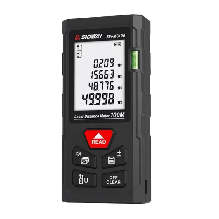 SNDWAY SW-MS100 100M Laser Distance Measuring Instrument High Precision Laser Ruler - Laser Rangefinder by SNDWAY | Online Shopping UK | buy2fix