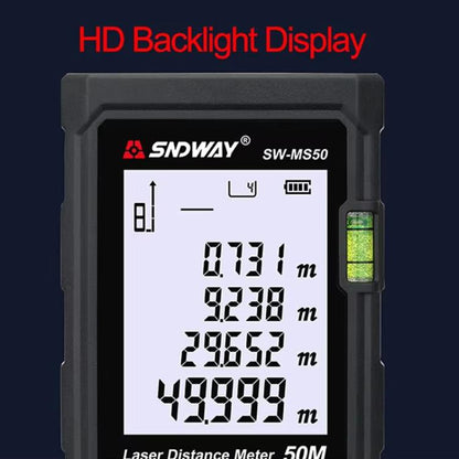 SNDWAY SW-MS100 100M Laser Distance Measuring Instrument High Precision Laser Ruler - Laser Rangefinder by SNDWAY | Online Shopping UK | buy2fix