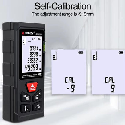 SNDWAY SW-MS100 100M Laser Distance Measuring Instrument High Precision Laser Ruler - Laser Rangefinder by SNDWAY | Online Shopping UK | buy2fix